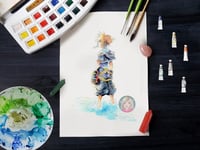 Image 2 of handmade Sora Reino corazones KH2 -print