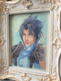 Image 2 of Zack Fair Fantasia Final VII art print- FF7 watercolor handpainted