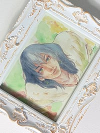 Image 1 of Howl black hair print, howl's moving castle fanart