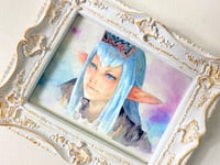 Image 1 of Prishe Final fantasy XI art print, watercolour handpainted