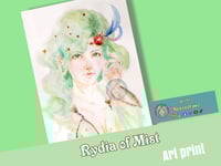 Image 2 of FF4 Rydia of Mist art print Fantasia Final IV