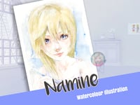 Image 2 of Reino Corazones 2 Namine art print KH2 fanart