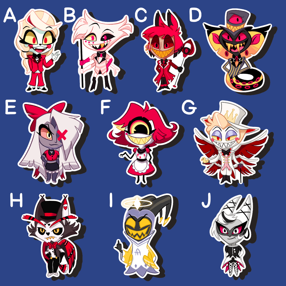 Hell Hotel Chibi Stickers