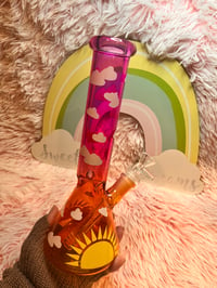 Image 10 of Sunny Skies Thick Glass Bubbler