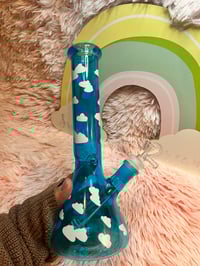 Image 7 of Blue Sky Cloud Glass Bong