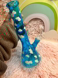 Image 6 of Blue Sky Cloud Glass Bong