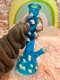 Image 10 of Blue Sky Cloud Glass Bong