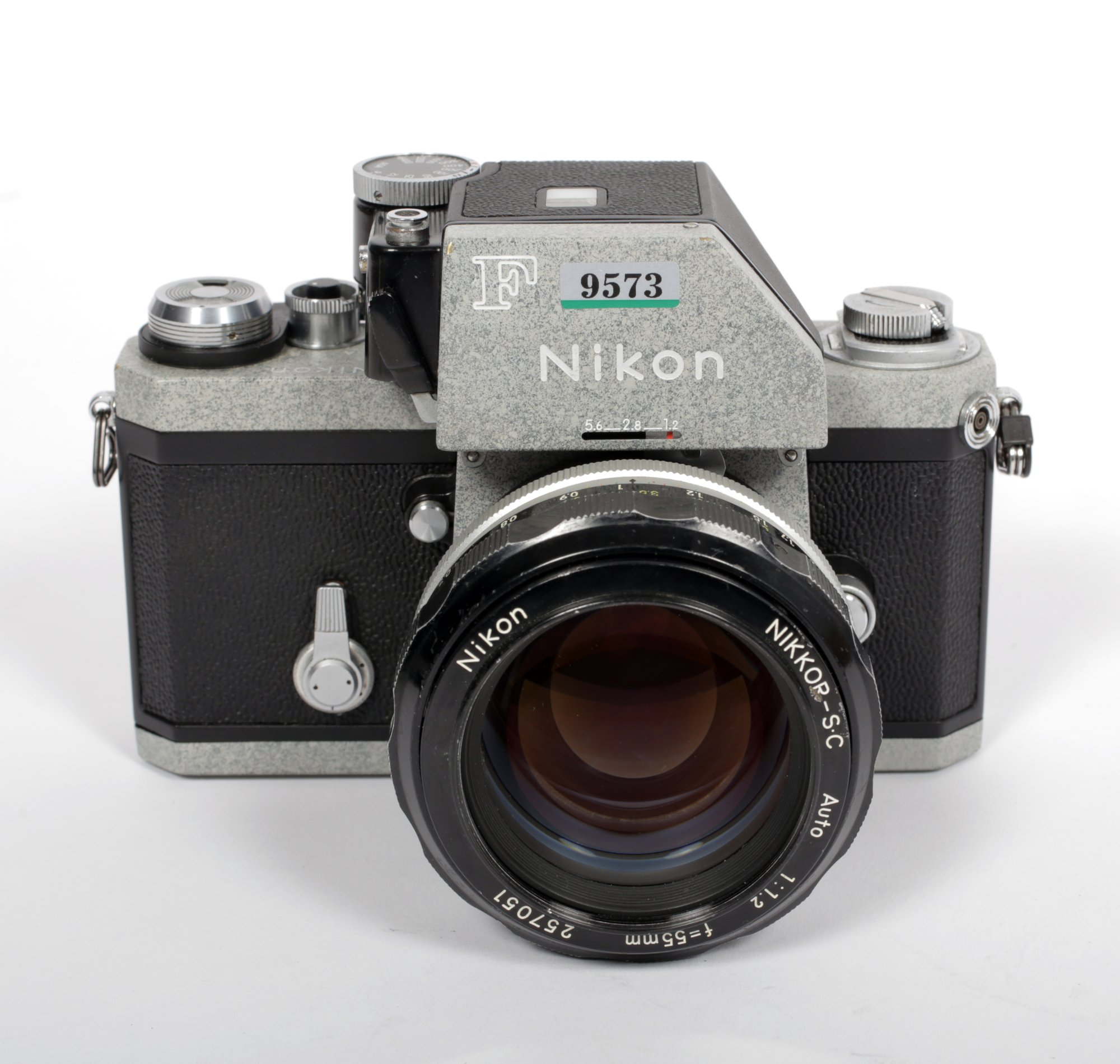 Nikon F Photomic 35mm SLR Film Camera (Grey-Repaint) with Nikon F Photomic 35mm SLR Film Camera (Grey-Repaint) with