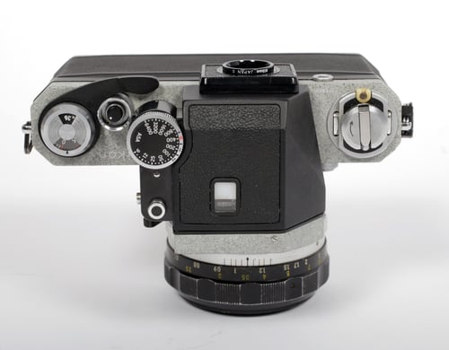 Image of Nikon F Photomic 35mm SLR Film Camera (Grey-Repaint) with Nikkor 55mm F1.2 lens #9573
