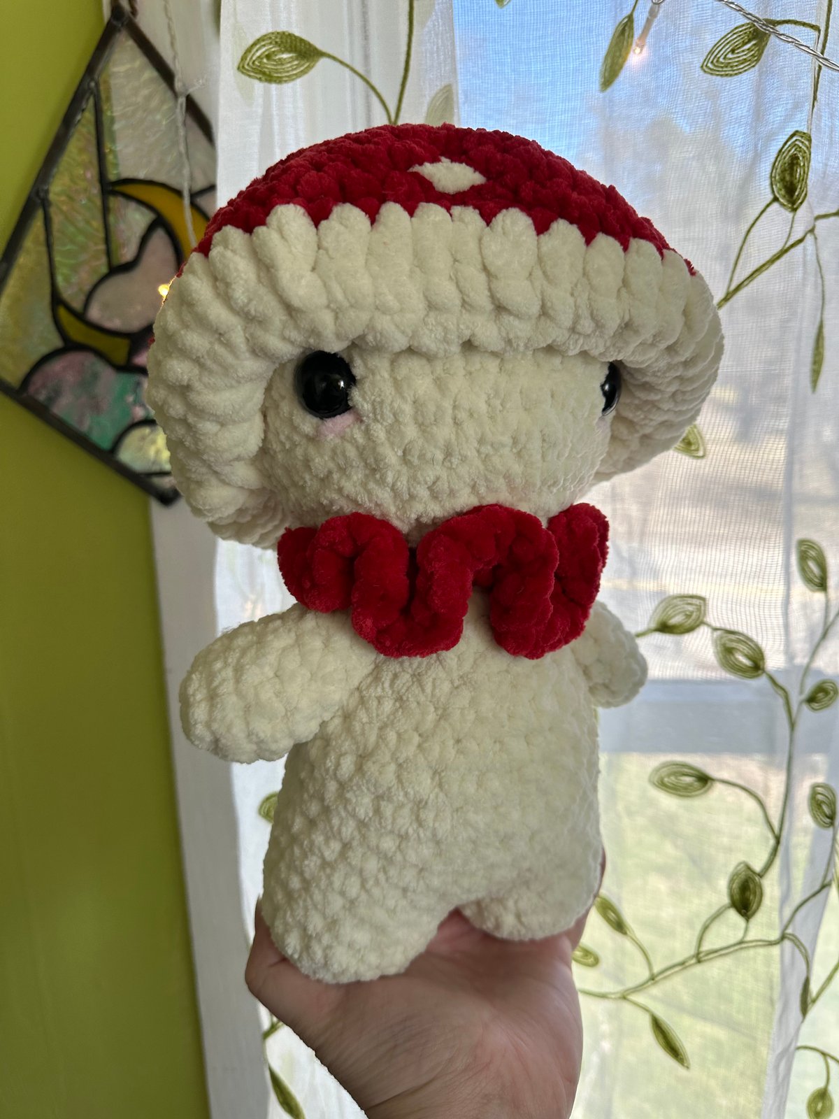 Image of Crochet Jumbo Mushroom Man - Made to Order
