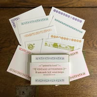 Image 1 of MIXED SET OF 10 LETTERPRESS NOTE CARDS