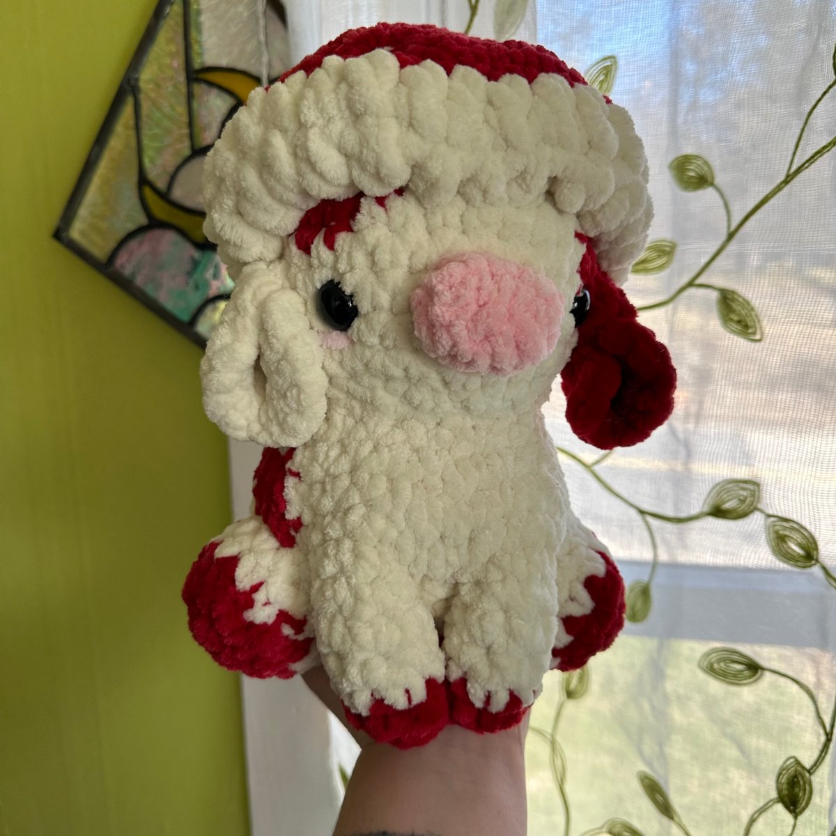 Image of Crochet Jumbo Mushroom Cow - Made to Order