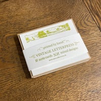 Image 2 of MIXED SET OF 10 LETTERPRESS NOTE CARDS