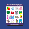 2000s Childhood Nostalgia Sticker Sheet