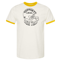 Image 1 of Support Local Chem Trails Ringer Tee