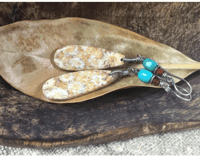 Image 1 of Fossil Coral earrings/ n70