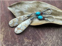 Image 7 of Fossil Coral earrings/ n70