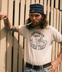 Image 4 of Support Local Chem Trails Ringer Tee