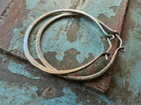 Image 2 of Solid sterling silver hoops/ n75