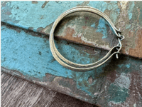 Image 5 of Solid sterling silver hoops/ n75