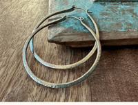 Image 6 of Solid sterling silver hoops/ n75