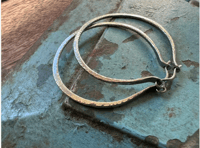 Image 10 of Solid sterling silver hoops/ n75