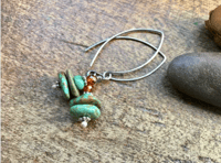 Image 2 of Turquoise earrings/ n72