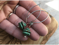 Image 3 of Turquoise earrings/ n72