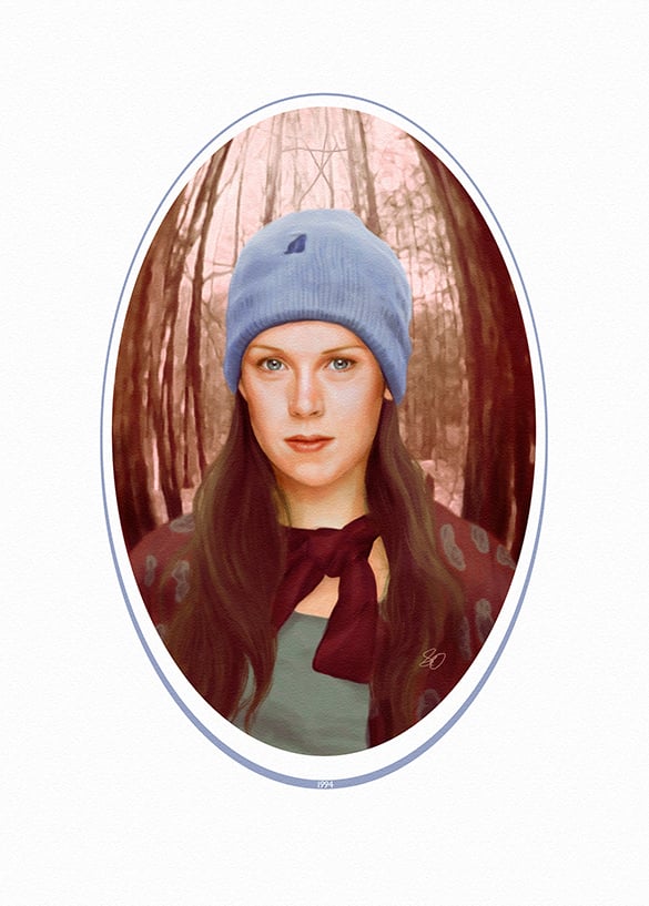 Image of Heather Donahue ~ The Blair Witch Tiny Portrait