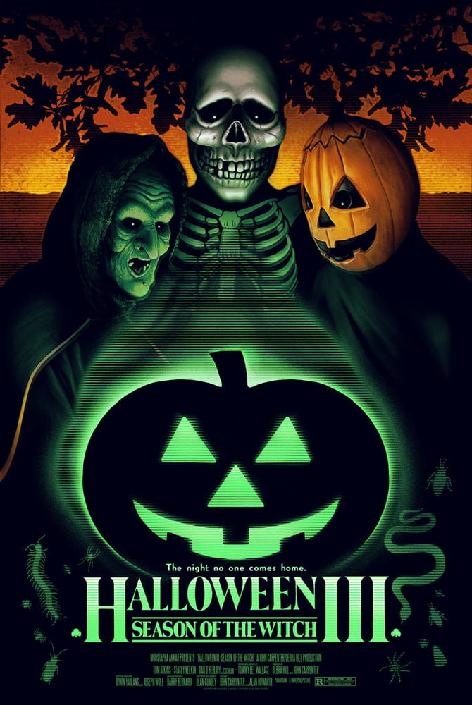 Image of Halloween III Season of the Witch (glow variant) ~ Screen Print
