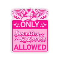 Image 2 of ONLY SWEETIES & LOVERS STICKER