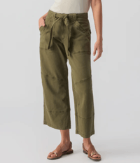 Image 1 of 90's Sash Semi-High Rise Pant Burnt Olive