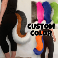 Image 1 of Custom Color Canine Wolf Dog Tail