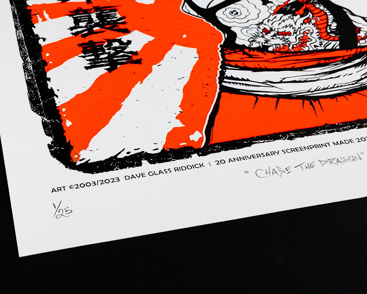 Chase The Dragon 20th Anniversary Silkscreen Print | DAWN 11:11
