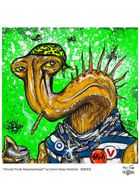 Drunk Punk Hammerhead Mini Monster Print