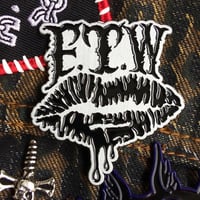 Image 2 of F.T.W. Black Gothic Lips Enamel Pin