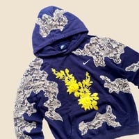 Image 3 of REWORKED NIKE FLOWER BROKAT HOODIE SIZE M