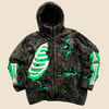 REWORKED NIKE 3D PUFF SKELETON SHERPA JACKET SIZE L/XL