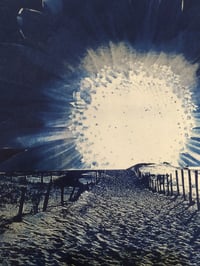 Image 3 of Cyanotype "Coucher de Tournesoleil"