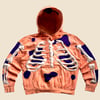 REWORKED NIKE FLOW 3D PUFF SKELETON HOODIE SIZE M