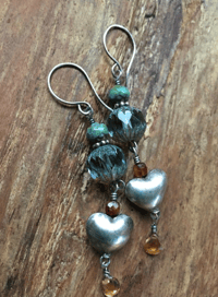 Image 7 of Heart earrings / n150