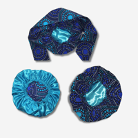 Bonnet satin wax reversible / Turban africaine 