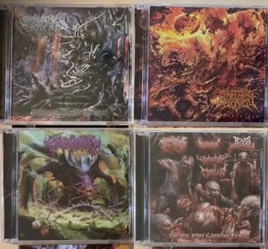 Image of Pathological Sadism/Covidectomy/Manifesting Obscenity/Gorepot/Blastocystia/Coprolalia/Gangrene.. CDs