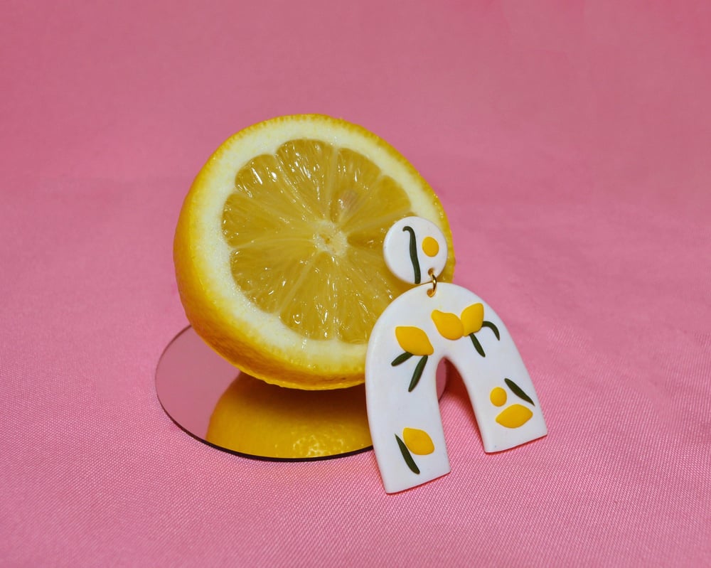 Image of Sicily Lemon Arch Earrings