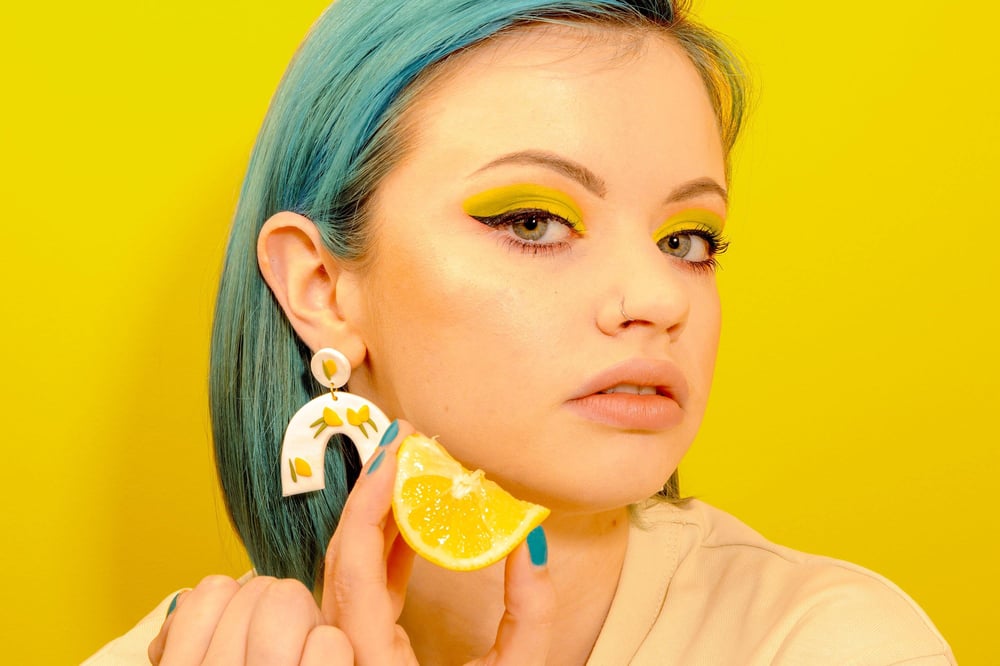 Image of Sicily Lemon Arch Earrings