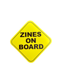 Image 1 of Zines On Board Bumper Sticker