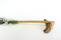 Image 2 of Wooden Backscratcher, Spectraply Wood Green Hornet with Accent wood of Birdseye Maple, Gift for her