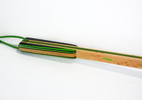 Image 6 of Wooden Backscratcher, Spectraply Wood Green Hornet with Accent wood of Birdseye Maple, Gift for her