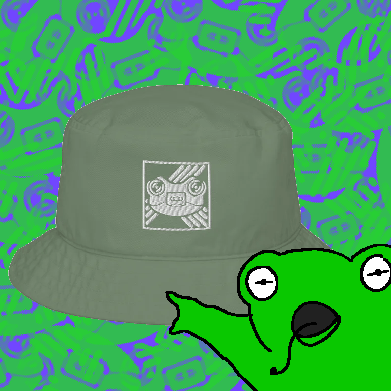 Image of Turtle Pals Tapes Logo Bucket Hat HEAD BILLBOARD!!