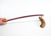 Image 3 of Handcrafted Wooden Backscratcher, Exotic Wood Purple Heart with Maple, Unique Gift for mom